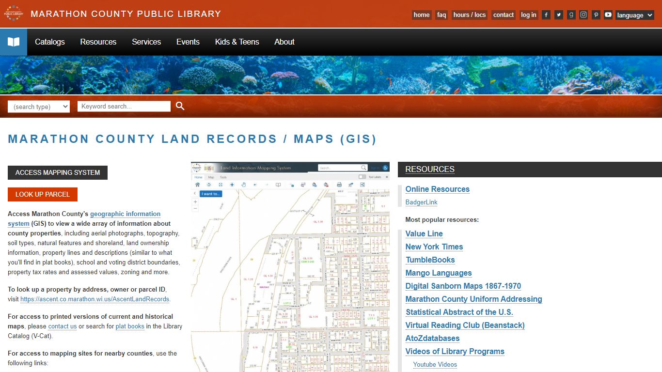Marathon County Land Records / Maps (GIS) | Marathon ...